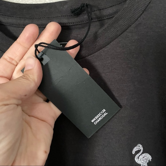 NWT WXYZ MFG CO. Skeleton Flamingo T-Shirt - Picture 5 of 7